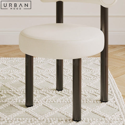 Modern CatFriendly Faux Leather Dining Chair Stainless Steel - URBANMOOD