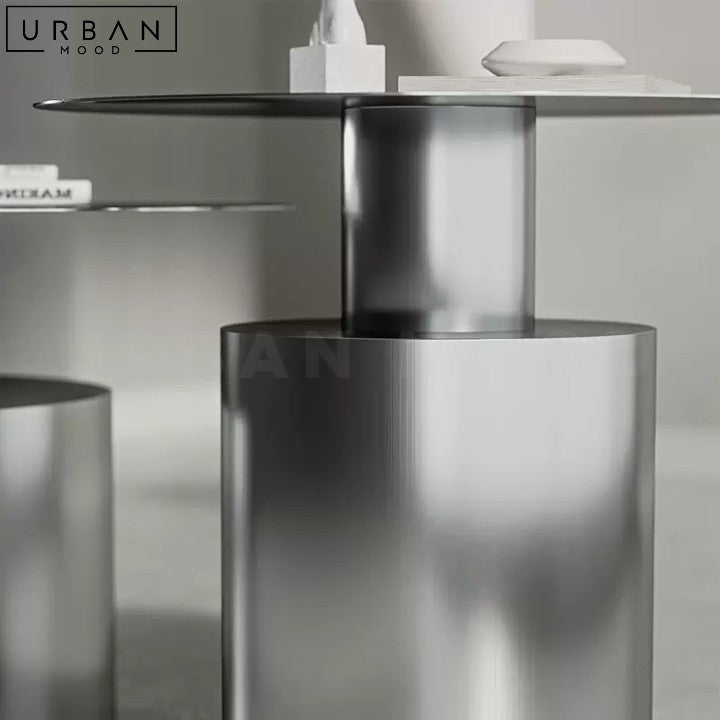 Modern Chrome Stainless Steel Coffee Table - URBANMOOD