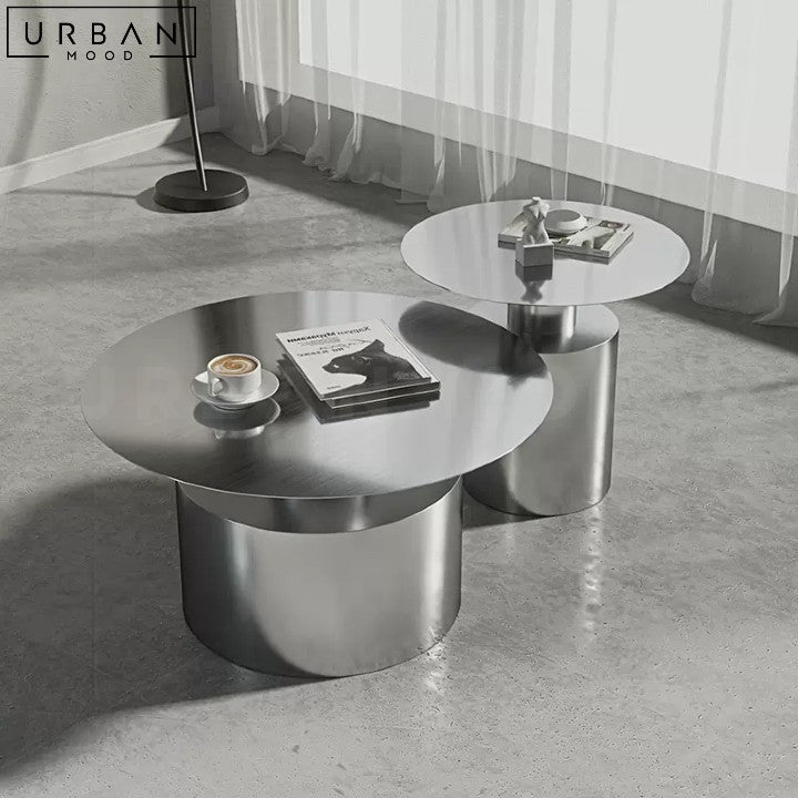 Modern Chrome Stainless Steel Coffee Table - URBANMOOD