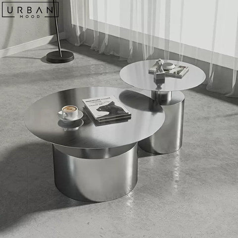 Modern Chrome Stainless Steel Coffee Table - URBANMOOD