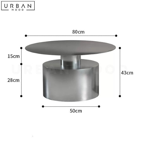 Modern Chrome Stainless Steel Coffee Table - URBANMOOD