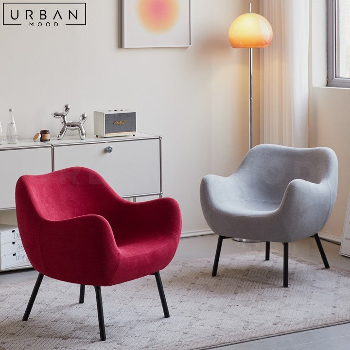 Modern Fabric Armchair with Sleek Design and Comfort - URBANMOOD