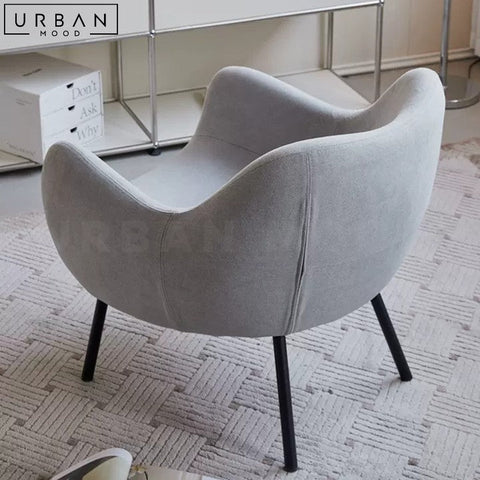 Modern Fabric Armchair with Sleek Design and Comfort - URBANMOOD