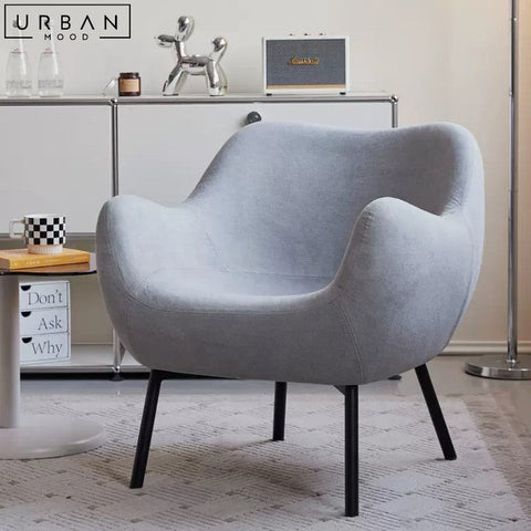 Modern Fabric Armchair with Sleek Design and Comfort - URBANMOOD