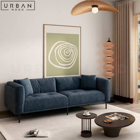 Modern Fabric Sofa with Durable Leathaire Upholstery - URBANMOOD