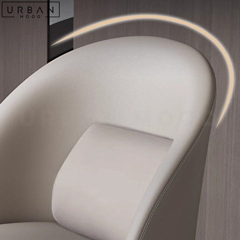 Modern Faux Leather Dining Chair with Metal Legs - URBANMOOD
