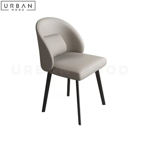Modern Faux Leather Dining Chair with Metal Legs - URBANMOOD