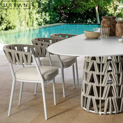 Modern Outdoor Sintered Stone Dining Table HARIET - URBANMOOD