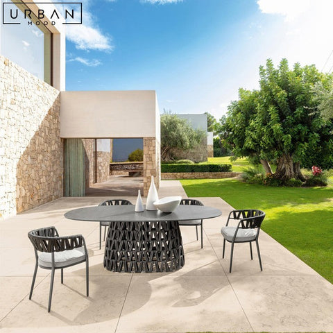 Modern Outdoor Sintered Stone Dining Table HARIET - URBANMOOD
