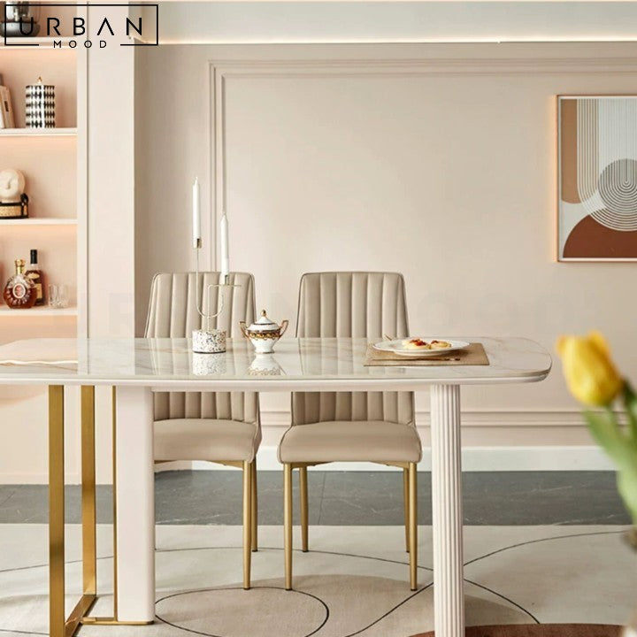 Modern Sintered Stone Dining Table Elegant Durable Design - URBANMOOD