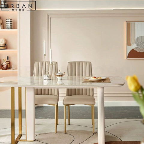 Modern Sintered Stone Dining Table Elegant Durable Design - URBANMOOD
