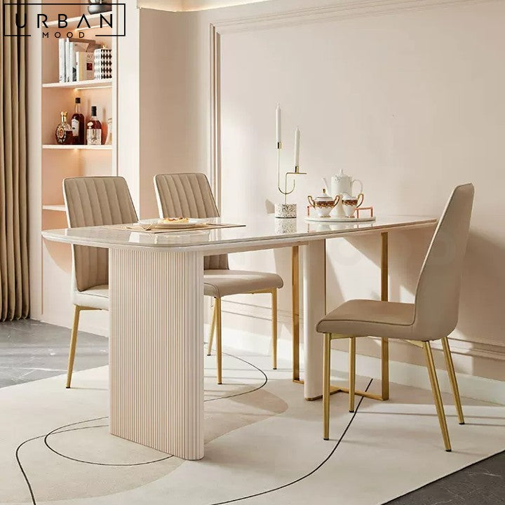 Modern Sintered Stone Dining Table Elegant Durable Design - URBANMOOD