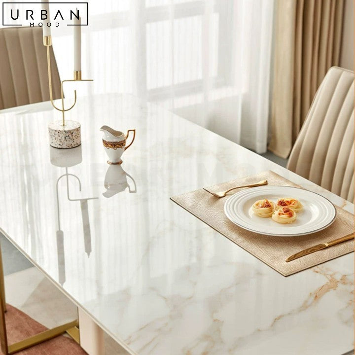Modern Sintered Stone Dining Table Elegant Durable Design - URBANMOOD