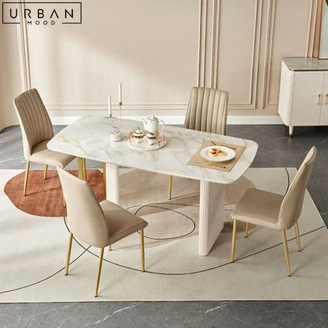 Modern Sintered Stone Dining Table Elegant Durable Design - URBANMOOD