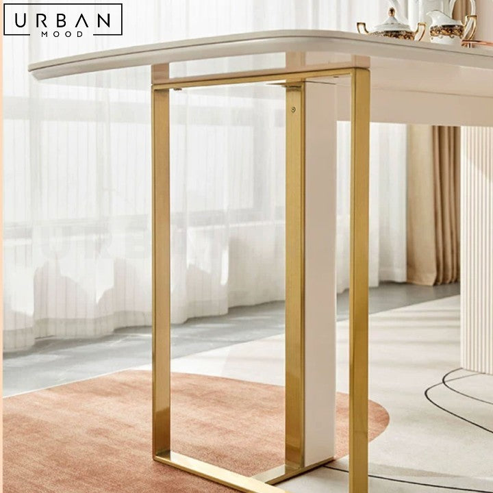 Modern Sintered Stone Dining Table Elegant Durable Design - URBANMOOD