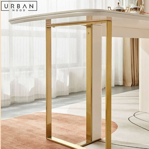 Modern Sintered Stone Dining Table Elegant Durable Design - URBANMOOD