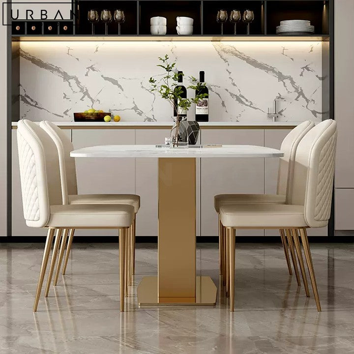 Modern Slate Dining Table with Sintered Stone Top - URBANMOOD