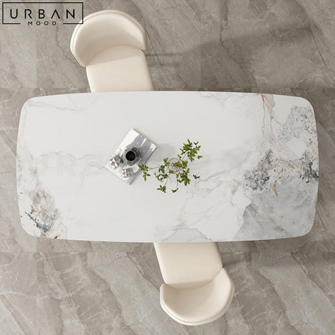 Modern Slate Dining Table with Sintered Stone Top - URBANMOOD