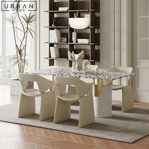 Modern Terrazzo Marble Dining Table Statement Piece - URBANMOOD