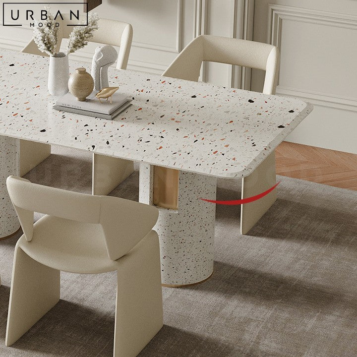 Modern Terrazzo Marble Dining Table Statement Piece - URBANMOOD