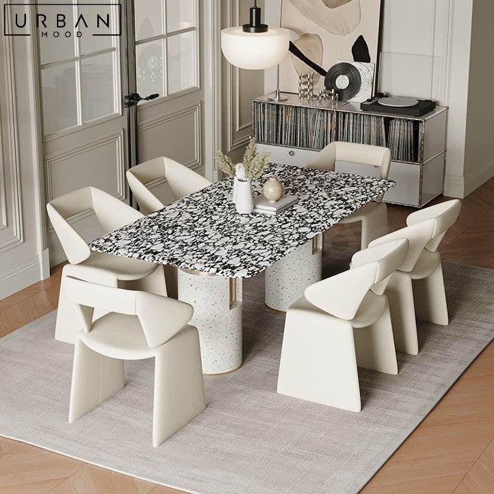 Modern Terrazzo Marble Dining Table Statement Piece - URBANMOOD