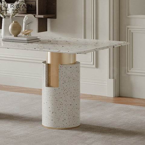 Modern Terrazzo Marble Dining Table Statement Piece - URBANMOOD