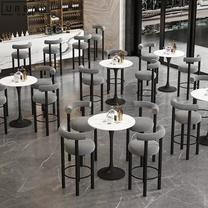 NABBY Modern Boucle Bar Stool Minimalist Design - URBANMOOD