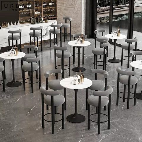 NABBY Modern Boucle Bar Stool Minimalist Design - URBANMOOD