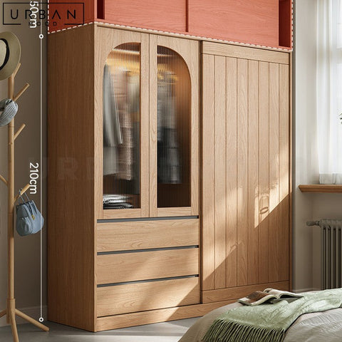 NETH Japandi Cabinet Wardrobe Minimalist Design - URBANMOOD