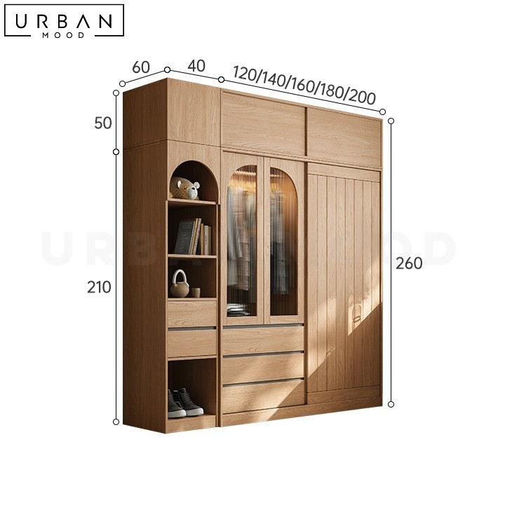 NETH Japandi Cabinet Wardrobe Minimalist Design - URBANMOOD