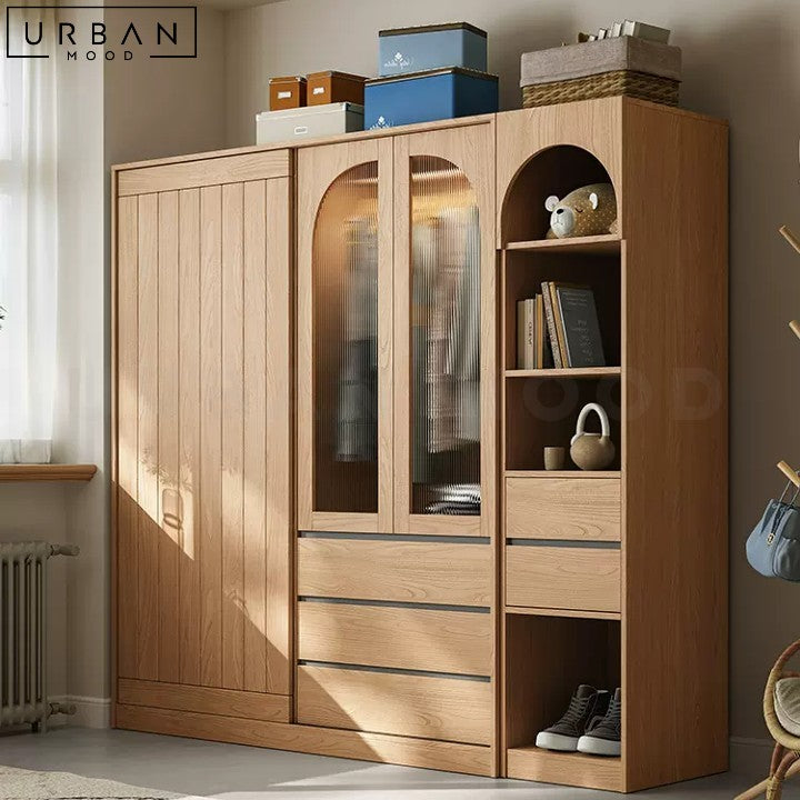 NETH Japandi Cabinet Wardrobe Minimalist Design - URBANMOOD