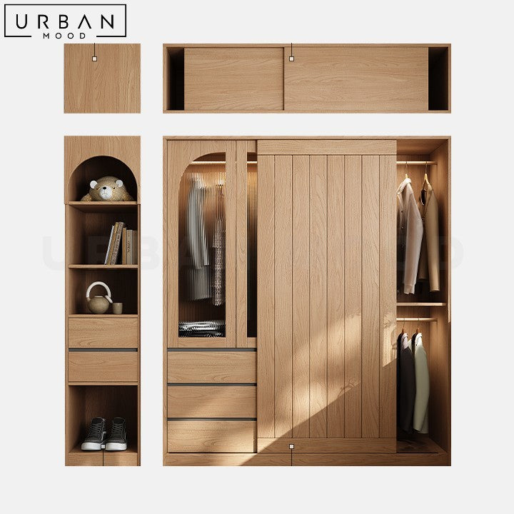 NETH Japandi Cabinet Wardrobe Minimalist Design - URBANMOOD