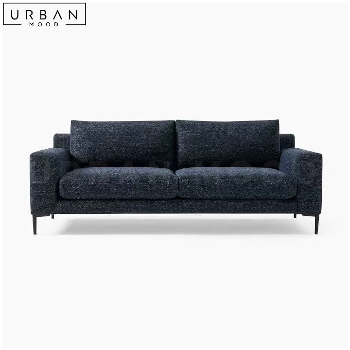 NISSE Modern Fabric Sectional Sofa Cotton Linen Upholstery - URBANMOOD