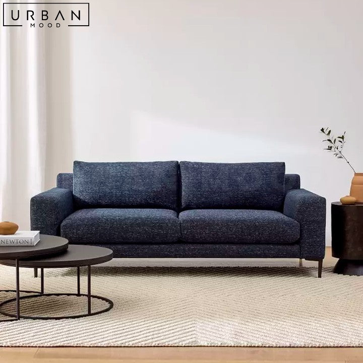 NISSE Modern Fabric Sectional Sofa Cotton Linen Upholstery - URBANMOOD