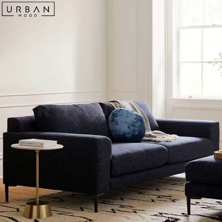 NISSE Modern Fabric Sectional Sofa Cotton Linen Upholstery - URBANMOOD
