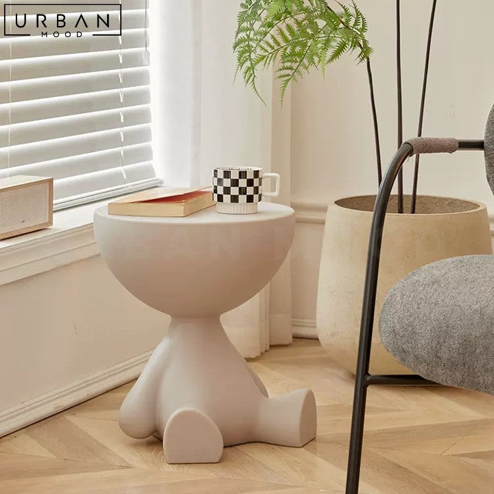 NORMIE Playful Modern Side Table Japandi Inspired - URBANMOOD
