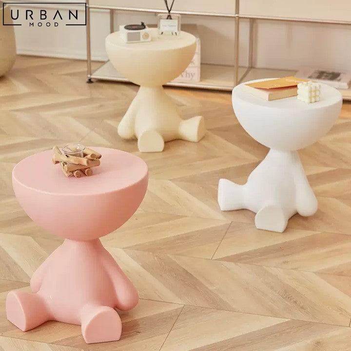 NORMIE Playful Modern Side Table Japandi Inspired - URBANMOOD