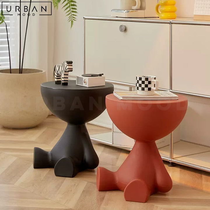 NORMIE Playful Modern Side Table Japandi Inspired - URBANMOOD