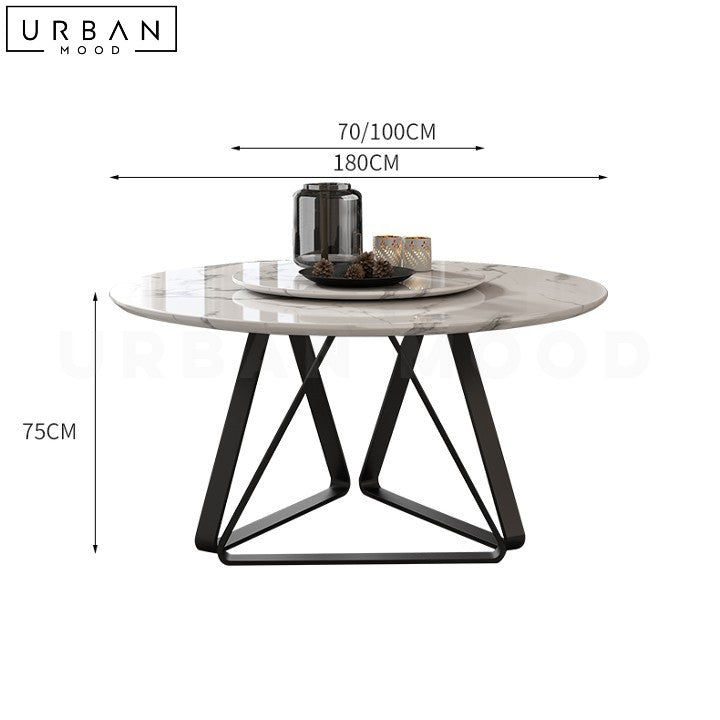 NOSTON Modern Sintered Stone Dining Table Durable Sleek - URBANMOOD