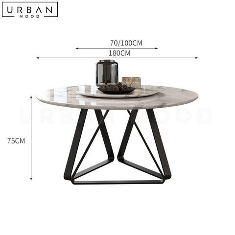 NOSTON Modern Sintered Stone Dining Table Durable Sleek - URBANMOOD