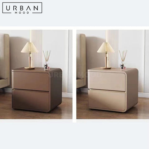 NOTE Modern Bedside Table with Ample Storage Matte Finish - URBANMOOD