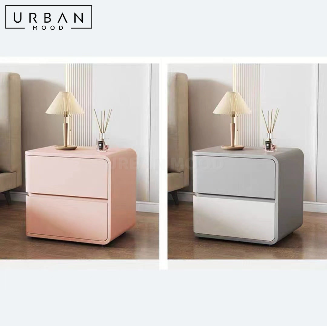 NOTE Modern Bedside Table with Ample Storage Matte Finish - URBANMOOD