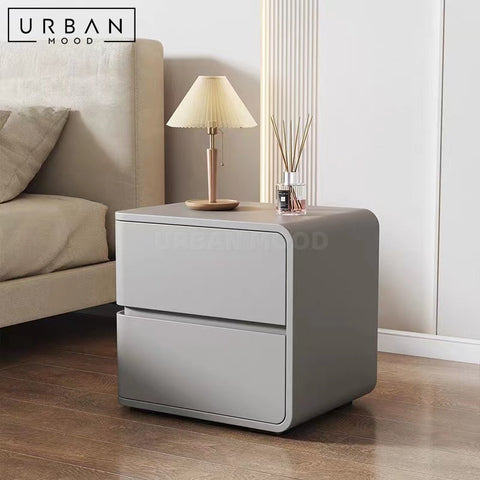 NOTE Modern Bedside Table with Ample Storage Matte Finish - URBANMOOD