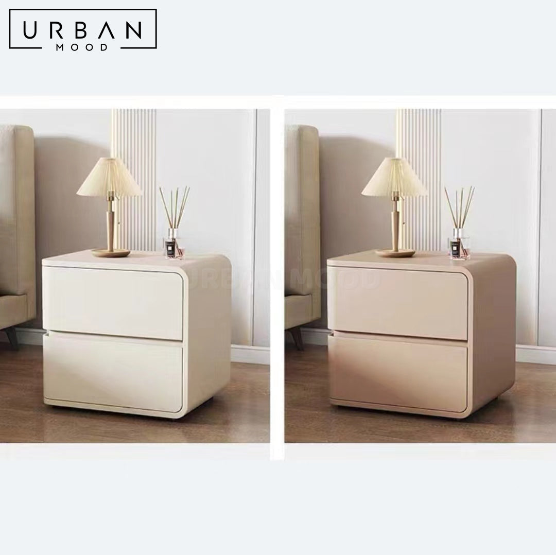 NOTE Modern Bedside Table with Ample Storage Matte Finish - URBANMOOD
