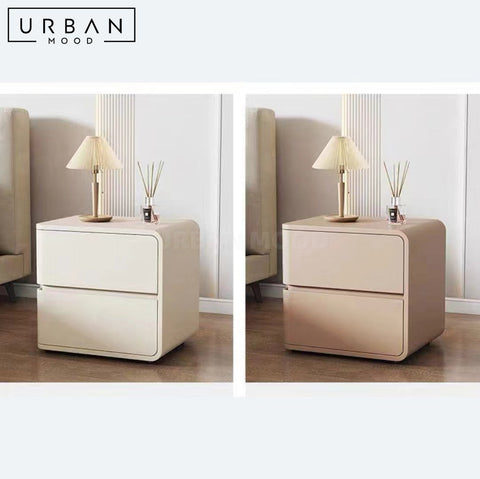 NOTE Modern Bedside Table with Ample Storage Matte Finish - URBANMOOD
