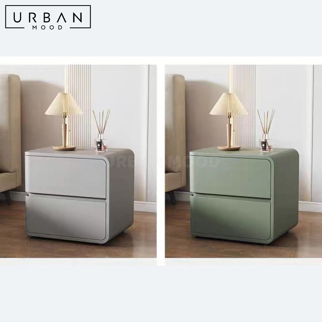 NOTE Modern Bedside Table with Ample Storage Matte Finish - URBANMOOD