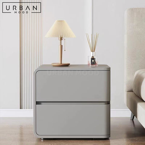 NOTE Modern Bedside Table with Ample Storage Matte Finish - URBANMOOD