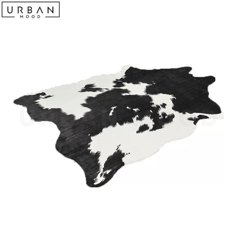 ORFILIA Modern Faux Cowhide Rug for Living Room - URBANMOOD