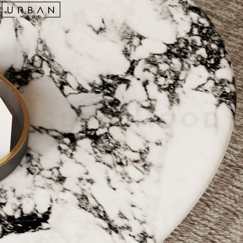 OSIPOVA Modern Teardrop Marble Coffee Table - URBANMOOD