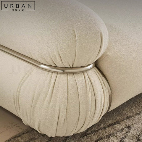 OXANA Japandi Boucle Sofa Elegant Japanese Design - URBANMOOD